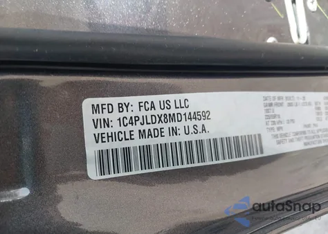 2021 Jeep Cherokee Limited Fwd из США, поврежденный, VIN 1C4PJLDX8MD144592